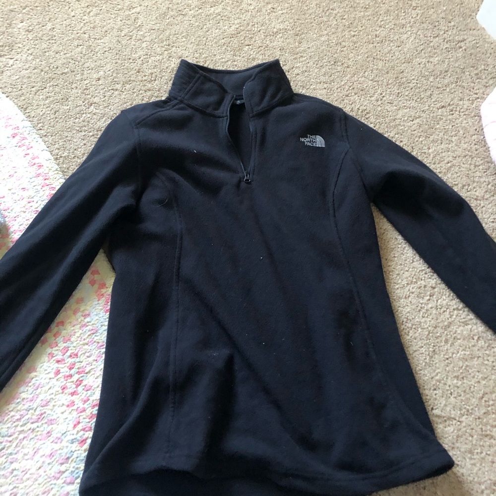 Black north face zip up